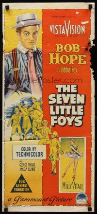 9p863 SEVEN LITTLE FOYS Aust daybill '55 Richardson Studio art of Bob Hope with his seven kids!