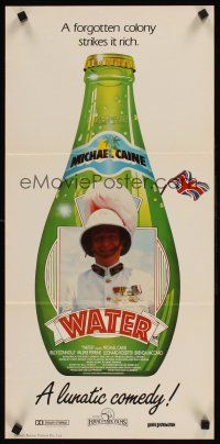 9p971 WATER Aust daybill '86 Valerie Perrine, Brenda Vaccaro, cool image of Michael Caine!