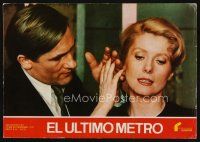 9p080 LAST METRO Spanish LC '80 cool image of Catherine Deneuve & Gerard Depardieu!