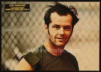 9p081 ONE FLEW OVER THE CUCKOO'S NEST Spanish LC '75 great c/u of Jack Nicholson, Forman classic!