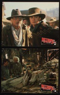 9p119 BACK TO THE FUTURE III 11 French LCs '90 Michael J. Fox, Christopher Lloyd, Robert Zemeckis