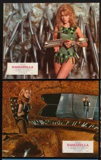 9p087 BARBARELLA 19 French LCs '68 Roger Vadim, John Phillip Law, Hemmings, sexiest Jane Fonda!