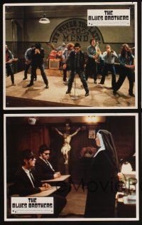 9p212 BLUES BROTHERS 4 French LCs '80 John Belushi & Dan Aykroyd are on a mission from God!