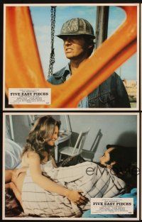 9p163 FIVE EASY PIECES 8 style A French LCs '70 great images of Jack Nicholson, Sally Struthers!