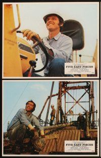 9p164 FIVE EASY PIECES 8 style B French LCs '70 great images of Jack Nicholson, Karen Black!
