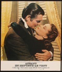 9p198 GONE WITH THE WIND 6 style A French LCs R70s Clark Gable, Vivien Leigh, de Havilland, classic!