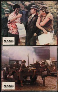 9p142 MASH 9 set 1 French LCs '70 Elliott Gould, Korean War classic directed by Robert Altman!