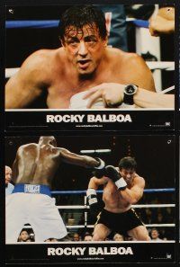 9p203 ROCKY BALBOA 6 French LCs '07 boxing sequel, director & star Sylvester Stallone!
