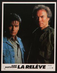 9p179 ROOKIE 8 French LCs '91 Clint Eastwood directs & stars w/Charlie Sheen!