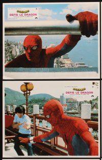 9p206 SPIDER-MAN: THE DRAGON'S CHALLENGE 6 set 1 French LCs '80 Nick Hammond as Spidey!