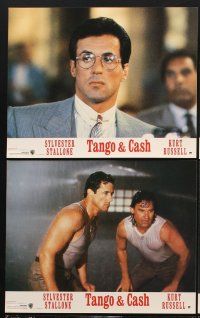 9p183 TANGO & CASH 8 French LCs '89 Kurt Russell, Sylvester Stallone, Jack Palance, Teri Hatcher!