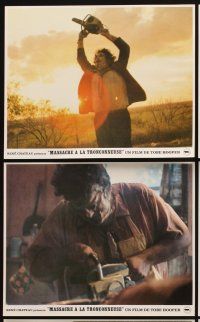 9p133 TEXAS CHAINSAW MASSACRE 10 French LCs '82 Tobe Hooper cult classic slasher horror!