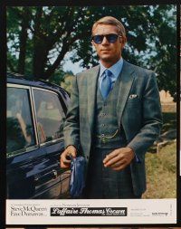 9p149 THOMAS CROWN AFFAIR 9 style A French LCs '68 cool images of Steve McQueen, Faye Dunaway!