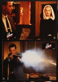 9p339 L.A. CONFIDENTIAL 8 German LCs '97 Guy Pearce, Russell Crowe, Danny DeVito, Kim Basinger!