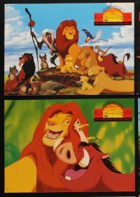 9p344 LION KING 8 German LCs R90s classic Disney cartoon set in Africa, great different images!