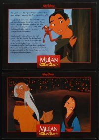9p346 MULAN 8 German LCs '98 Walt Disney Ancient China cartoon, cool animated action!