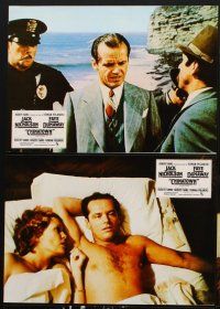 9p062 CHINATOWN 12 Spanish LCs '74 Jack Nicholson & Faye Dunaway, directed by Roman Polanski!