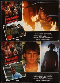 9p063 NIGHTMARE ON ELM STREET 2 12 Spanish LCs '85 Robert Englund as Freddy Krueger!