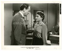 9r048 ALL ABOUT EVE 8x10 still '50 George Sanders tell Anne Baxter how it's going to be!