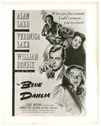 9r114 BLUE DAHLIA 8x10 still '46 Alan Ladd & Veronica Lake on different unseen poster image!