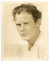 9r152 CHARLES BICKFORD 8x10 still '30s great head & shoulders portrait of the tough actor!