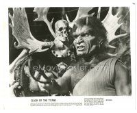 9r163 CLASH OF THE TITANS 8x10 still '81 Ray Harryhausen, c/u of demon by skull & antlers!