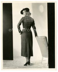 9r176 CRIME & PUNISHMENT candid deluxe 8x10 still '35 Marian Marsh modeling by Whitey Schafer!