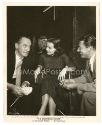 9r182 DESPERATE HOURS candid 8x10 still '55 Fredric March entertains William Wyler & Mary Murphy!