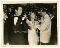 9r287 GILDA 8x10 still '46 Glenn Ford cuts in on sexy Rita Hayworth & Gerald Mohr!