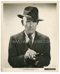 9r328 HOME SWEET HOMICIDE 8x10 still '46 close up of detective James Gleason taking notes!