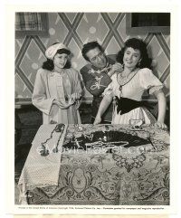 9r336 HOUSE OF FRANKENSTEIN candid 8x10 still '44 J. Carroll Naish puts valuable necklace on Verdugo