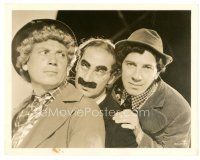 9r506 DAY AT THE RACES 8x10 still '37 Marx Brothers, Groucho, Chico & Harpo, horse racing!
