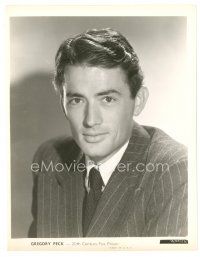 9r802 YELLOW SKY 8x10 still '48 head & shoulders portrait of Gregory Peck in tie & jacket!