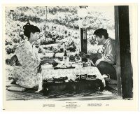 9r807 YOU ONLY LIVE TWICE 8x10 still '67 Sean Connery as James Bond eating & drinking sake!