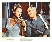 9r115 BLUE MAX color 8x10 still '66 c/u of WWI fighter pilot George Peppard & sexy Ursula Andress!