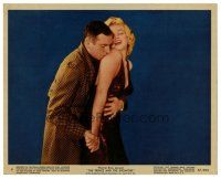 9r019 PRINCE & THE SHOWGIRL color 8x10 still #9 '57 Laurence Olivier nuzzles sexy Marilyn Monroe!