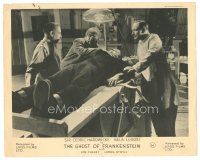 9r279 GHOST OF FRANKENSTEIN English FOH LC R40s Lugosi examines monster Lon Chaney Jr. in lab!