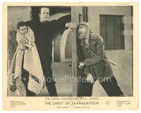 9r282 GHOST OF FRANKENSTEIN English FOH LC R40s monster Lon Chaney Jr. holding young girl, Lugosi