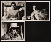 9s046 LOT OF 3 ALAIN DELON STILLS '60s great images of the French star!