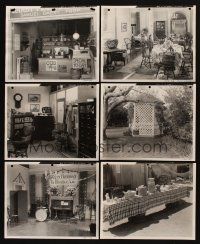 9s036 LOT OF 15 SET REFERENCE PHOTOS FOR CAPTAIN IS A LADY '40 cool images of set designs!