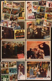 9s006 LOT OF 30 BOWERY BOYS / DEAD END KIDS LOBBY CARDS '40s-50s Leo Gorcey & Huntz Hall!