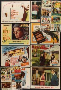 9s013 LOT OF 182 LOBBY CARDS '49 - '65 many different titles from a variety of genres!