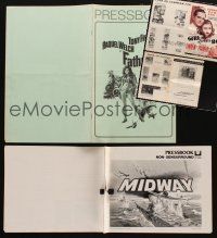 9s023 LOT OF 4 CUT PRESSBOOKS '37 - '76 Fathom, Midway, Girl Loves Boy, Bonnie & Clyde!