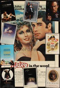9s058 LOT OF 23 UNFOLDED AND FORMERLY FOLDED MOSTLY VIDEO POSTERS '70 - '10 Grease & more!