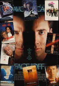 9s064 LOT OF 37 UNFOLDED DOUBLE-SIDED ONE-SHEETS '93 - '04 Face/Off, The Patriot & lots more!