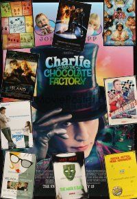 9s065 LOT OF 36 UNFOLDED DOUBLE-SIDED ONE-SHEETS '91 - '06 Charlie & the Chocolate Factory +more!