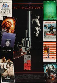 9s066 LOT OF 35 UNFOLDED DOUBLE-SIDED ONE-SHEETS '61 - '10 Dead Pool, Dances with Wolves + more!