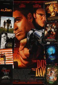 9s073 LOT OF 16 UNFOLDED DOUBLE-SIDED ONE-SHEETS '72-11 From Dusk Till Dawn, Frog Princess & more