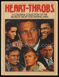 9s217 HEART-THROBS first edition hardcover book '74 colorful collection of world's fascinating men!
