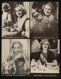 9s039 LOT OF 4 7x9 FAN PHOTOS '30s Ida Lupino, Ann Sother, Marian Marsh, Gloria Shea